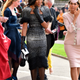 Naomi Campbell (center) and Debbie von Bismarck arrive ahead of the wedding of Princess Eugenie of York to Jack Brooksbank at Windsor Castle on Oct. 12, 2018 in Windsor, England.